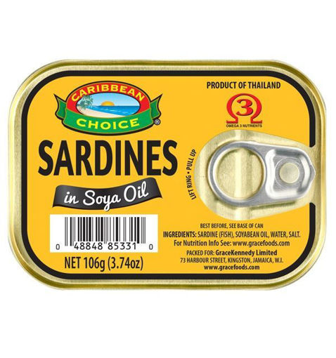 Caribbean Choice Sardines Soy Oil 106g