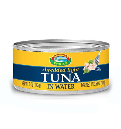 Caribbean Choice Tuna In Vegetable Shredded Water 142g