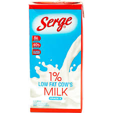 Serge Milk Low Fat Lactose Free 1L
